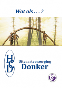 Folder van Uitvaartverzorging Donker over wat wij voor u bij de uitvaart kunnen betekenen.